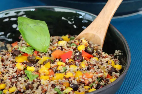 Black Bean Corn and Quinoa Salad