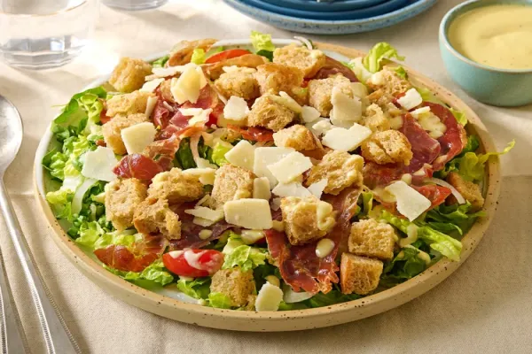 Crispy Prosciutto Caesar Salad