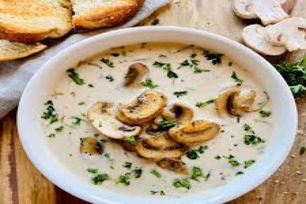 Healthy Cream of Mushroom Soup