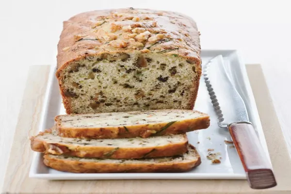 Yogurt Zucchini Bread with Walnuts