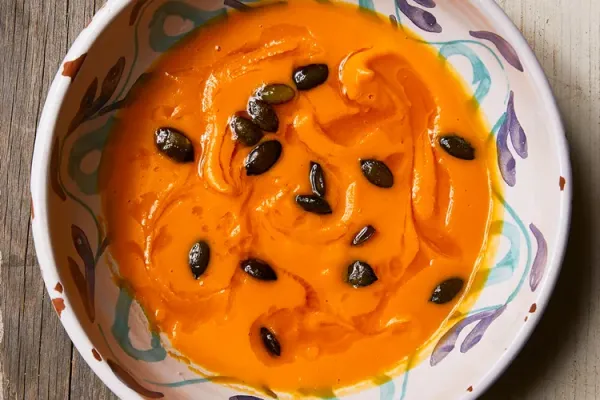 Whole Baked Pumpkin Soup