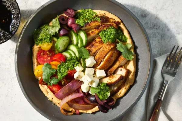 Chicken Hummus Bowl