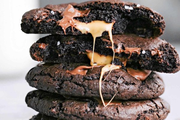 Caramel-Filled Chocolate Cookies