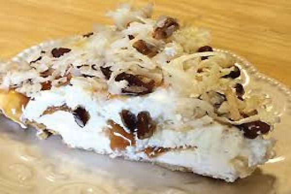 Freezer Caramel Drizzle Pie