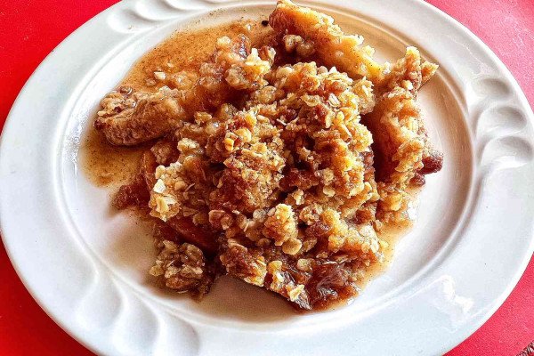 Best Ever Caramel Apple Crisp
