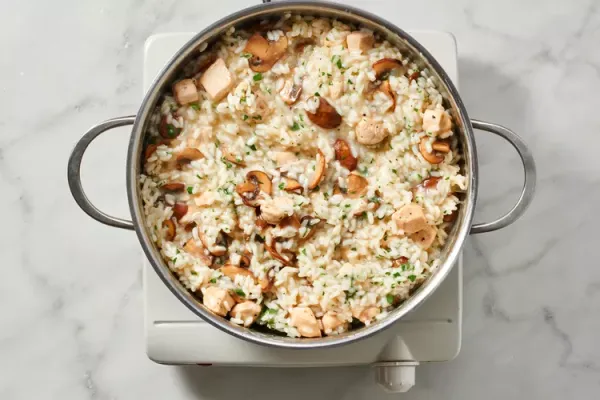 Mushroom and Chicken Risotto